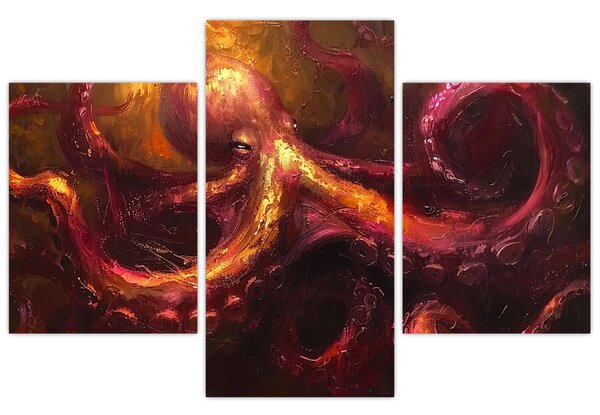 Kép - Polip, olajfestmény (90x60 cm)