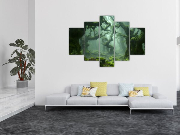 Kép - Egy mohával borított erdő (150x105 cm)
