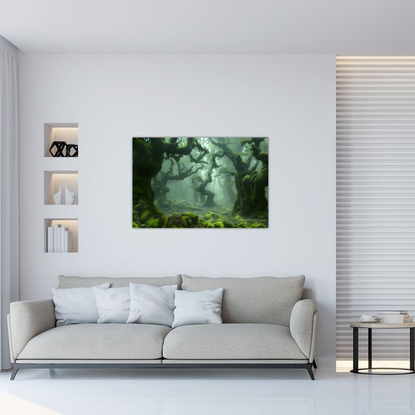 Kép - Egy mohával borított erdő (90x60 cm)