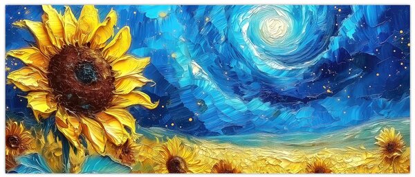 Kép - Festés napraforgó (120x50 cm)