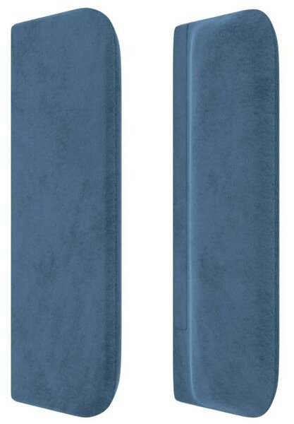 VidaXL Bársony Ágyfejtámla - Sötétkék - 203cm