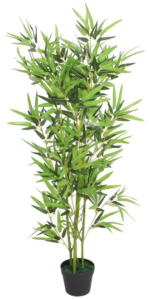 Műbambusz virágcseréppel 120 cm zöld