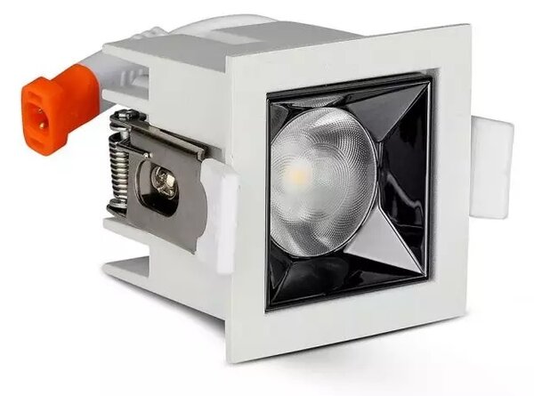 Beépíthető fehér négyszög LED lámpa 4W 12° SAMSUNG chipek CRI90