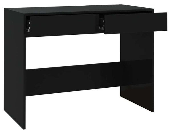 VidaXL Fekete Íróasztal - 2 Fiók - 101x50x76,5cm