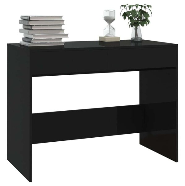 VidaXL Fekete Íróasztal - 2 Fiók - 101x50x76,5cm