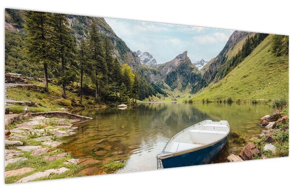 Kép - Seealpsee, svájci tó (120x50 cm)