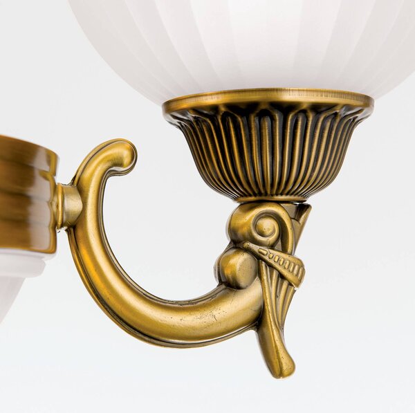 ORION Csillár Noam klasszikus kialakítás Ø 64 cm, dimmelhető, Bronz / antik sárgaréz, Nappali / Étkező, fém