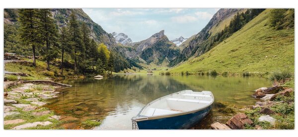 Kép - Seealpsee, svájci tó (120x50 cm)