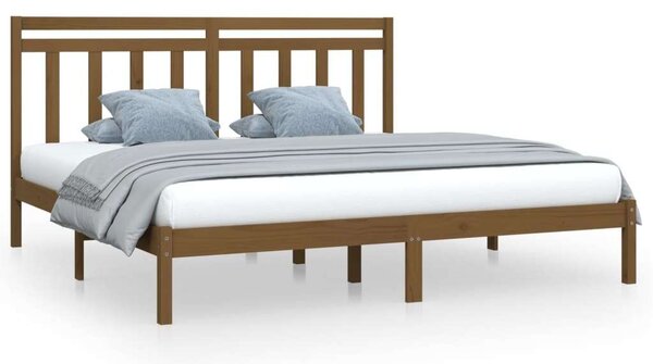 VidaXL Tömör Fenyőfa Ágykeret - 200x200 cm