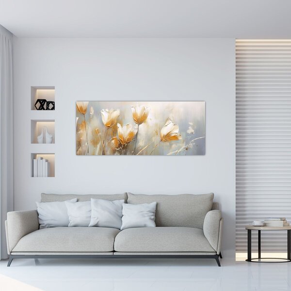 Kép - Tulipánok festése (120x50 cm)