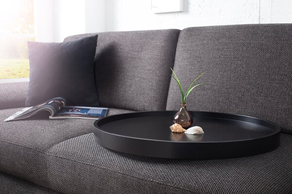 Dohányzóasztal MODUL 60 cm - fekete, réz