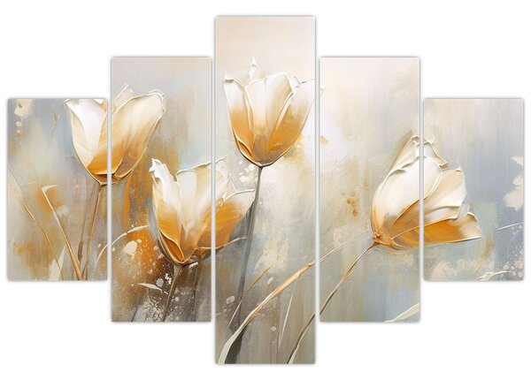 Kép - Tulipánok festése (150x105 cm)