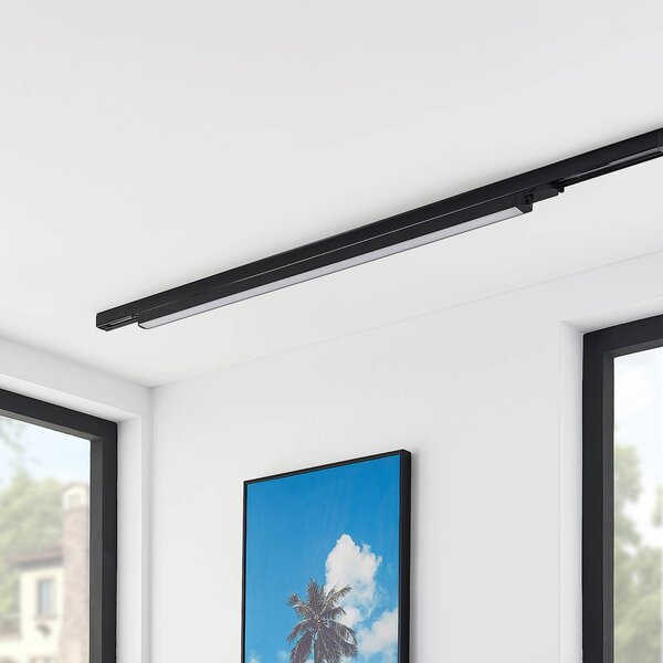 Arcchio LED sín világítás Harlow, fekete, 109 cm, 3000 K, Fekete, Dolgozószoba / Iroda, Alumínium, Modern