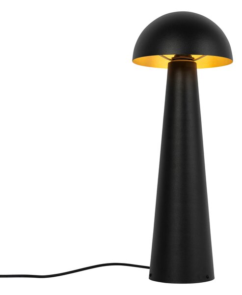 Kültéri állólámpa fekete 65 cm - Gomba