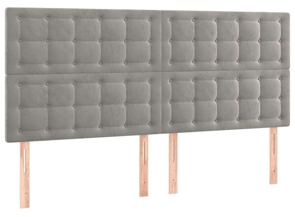 Bársony Ágyfejtámla LED-del - 200cm