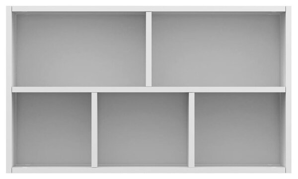 Fehér szerelt fa könyv-/tálalószekrény 50 x 25 x 80 cm