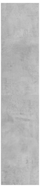 Betonszürke szerelt fa könyv-/TV-szekrény 36 x 30 x 143 cm