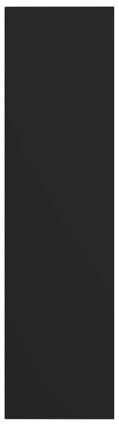 Fekete szerelt fa könyv-/TV-szekrény 36 x 30 x 143 cm