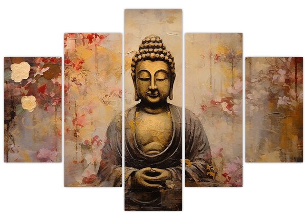 Kép - Buddha, festészet (150x105 cm)