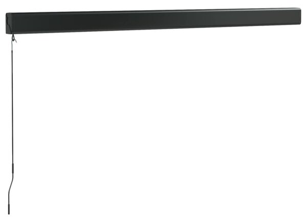 Narancs-barna szövet és alumínium behúzható napellenző 3x2,5 m