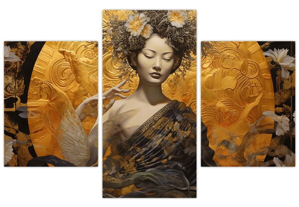 Kép - Japán hölgy (90x60 cm)