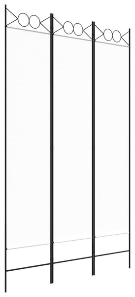 Fehér 3 paneles szövetparaván 120x200 cm