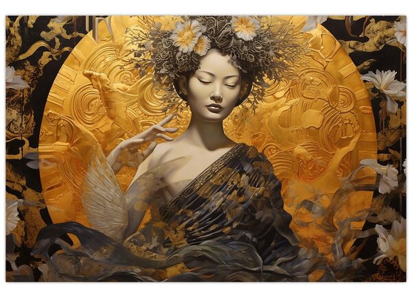 Kép - Japán hölgy (90x60 cm)