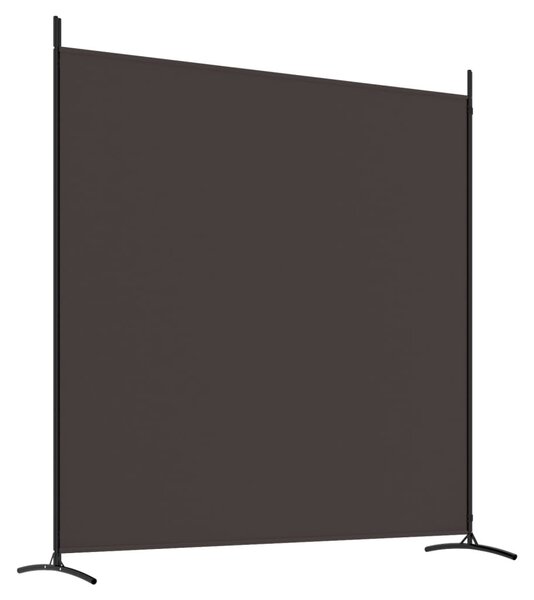 2 paneles barna szövet paraván 348x180 cm