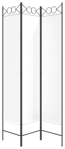 Fehér 3 paneles szövetparaván 120x200 cm