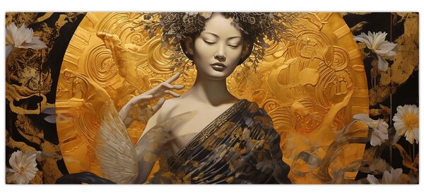 Kép - Japán hölgy (120x50 cm)