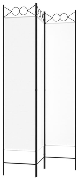 Fehér 3 paneles szövetparaván 120x200 cm