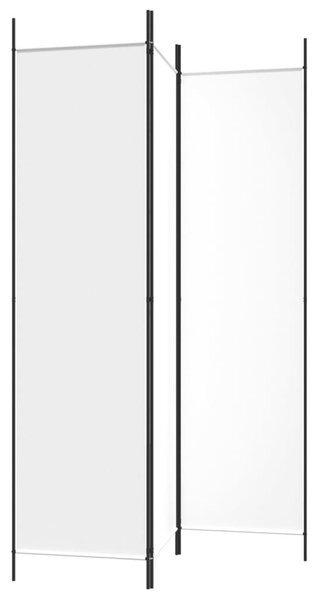 Fehér 3 paneles szövetparaván 300x180 cm