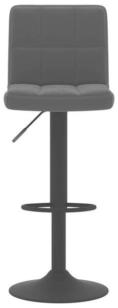 VidaXL Bársony Bárszék - 2 db - Fekete