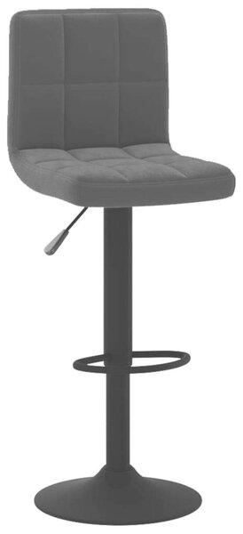 VidaXL Bársony Bárszék - 2 db - Fekete