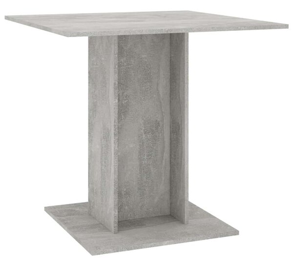 VidaXL Étkezőasztal - Beton Szürke - 80x80 cm