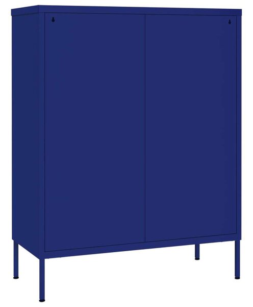 VidaXL tengerészkék acél fiókos szekrény 80 x 35 x 101,5 cm
