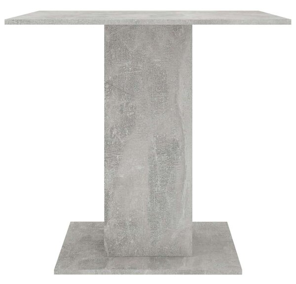 VidaXL Étkezőasztal - Beton Szürke - 80x80 cm