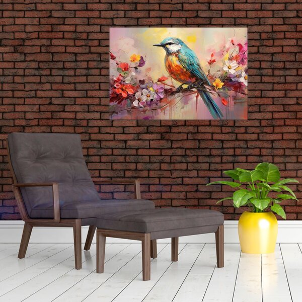 Kép - Egy madár festménye (90x60 cm)