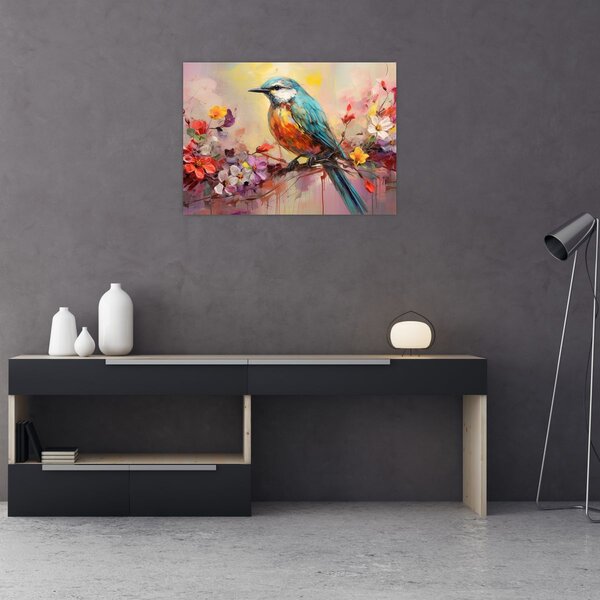 Kép - Egy madár festménye (70x50 cm)