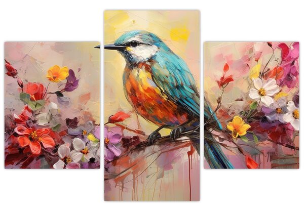 Kép - Egy madár festménye (90x60 cm)