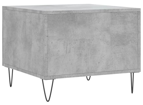 Betonszürke szerelt fa dohányzóasztal 50 x 50 x 40 cm