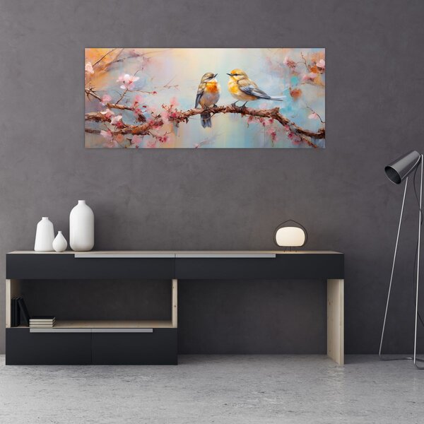 Kép - Lovebirds (120x50 cm)