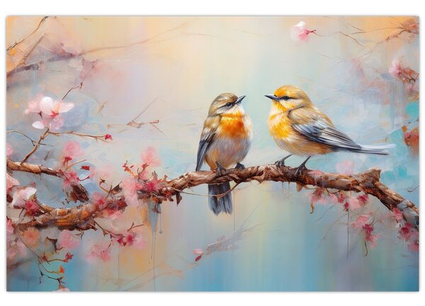 Kép - Lovebirds (90x60 cm)