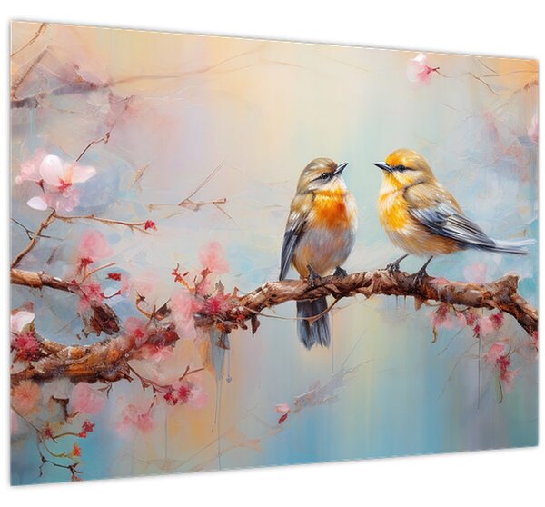 Kép - Lovebirds (70x50 cm)