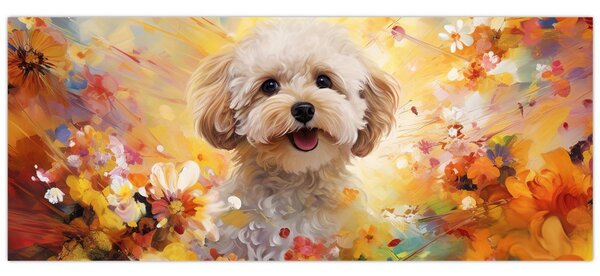 Kép - Boldog kutya (120x50 cm)