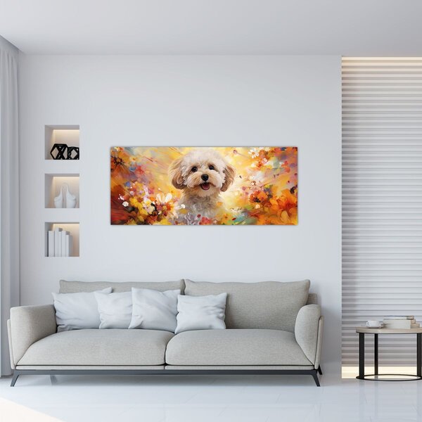 Kép - Boldog kutya (120x50 cm)