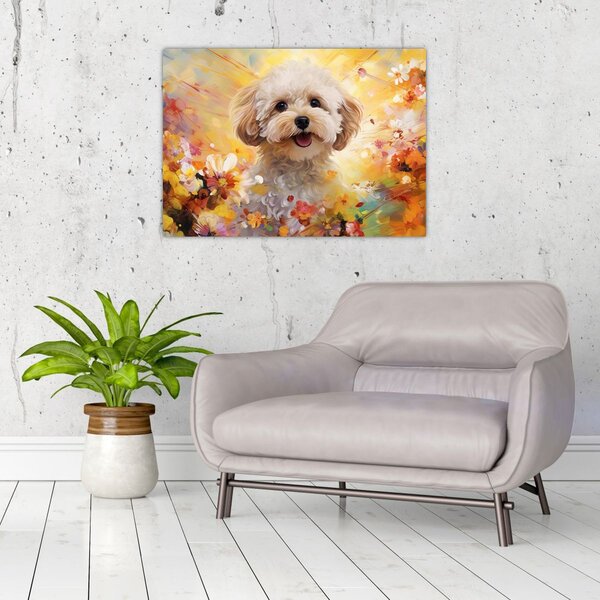 Kép - Boldog kutya (70x50 cm)