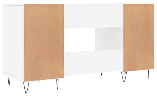 Fehér szerelt fa íróasztal 140 x 50 x 75 cm