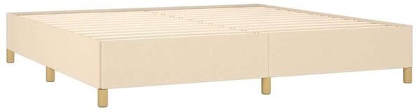VidaXL Krémszínű Szövet Ágykeret - 200x200 cm