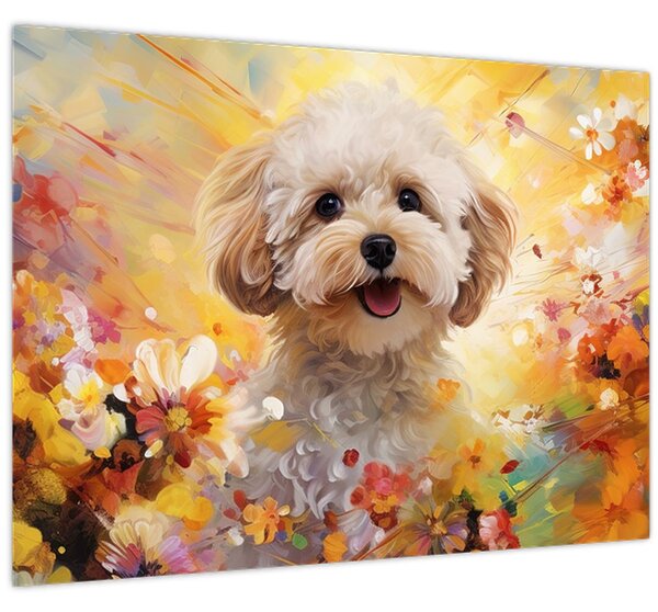 Kép - Boldog kutya (70x50 cm)